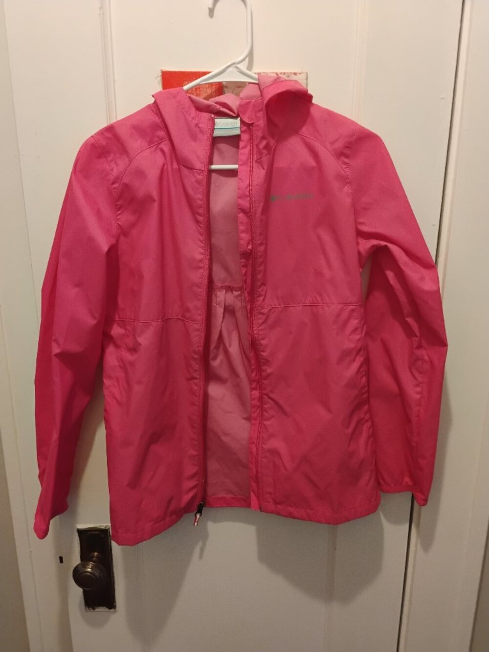 Columbia Girls Switchback II Rain Jacket Pink - Youth Large 14/16
